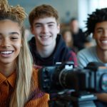teen-multiethnic-classmates-having-fun-making-video-internet-blog-classroom